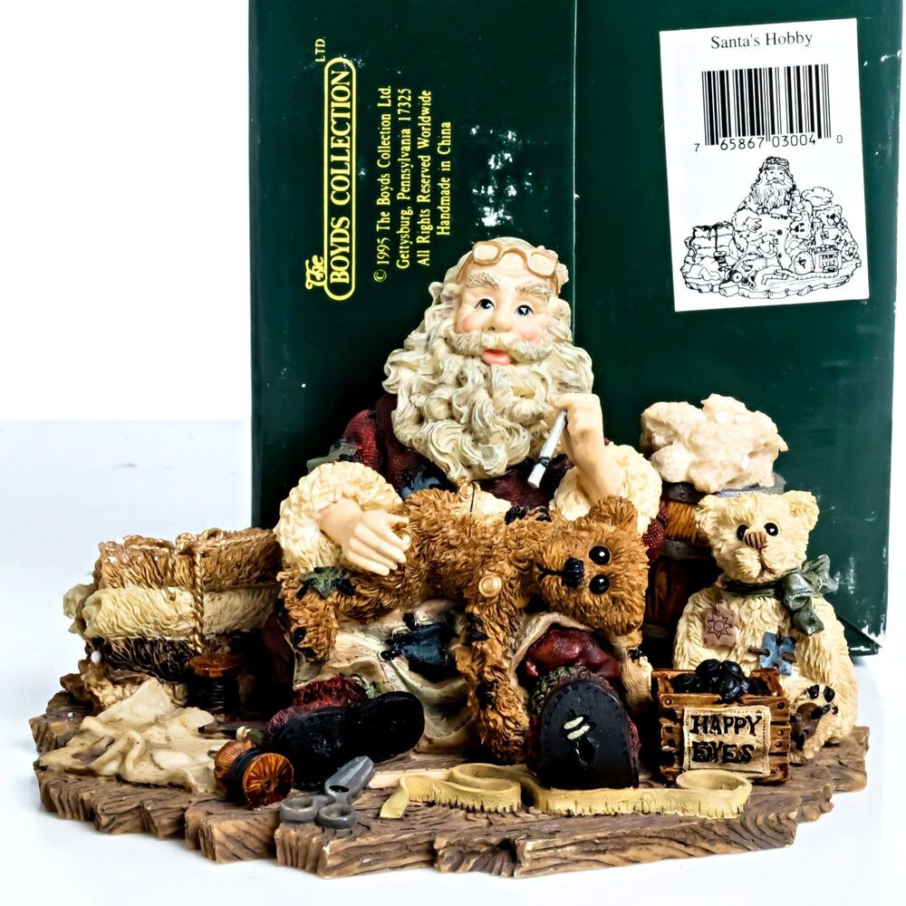 Boyds Bears And Friends Santa and Friends, Santa's Hobby #3004